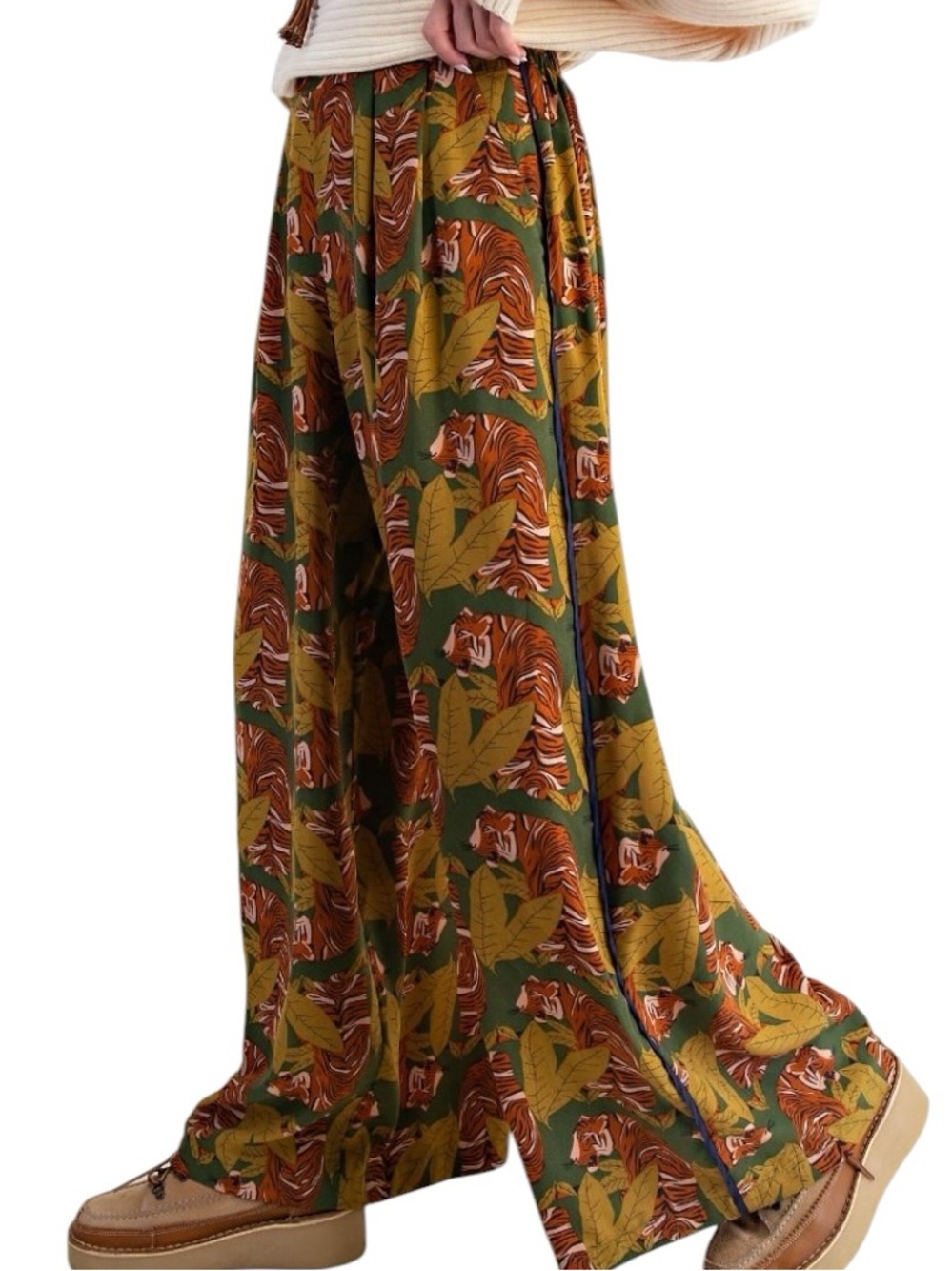 662:  EASEL NWT TIGERS PANTS OLIVE (H31)